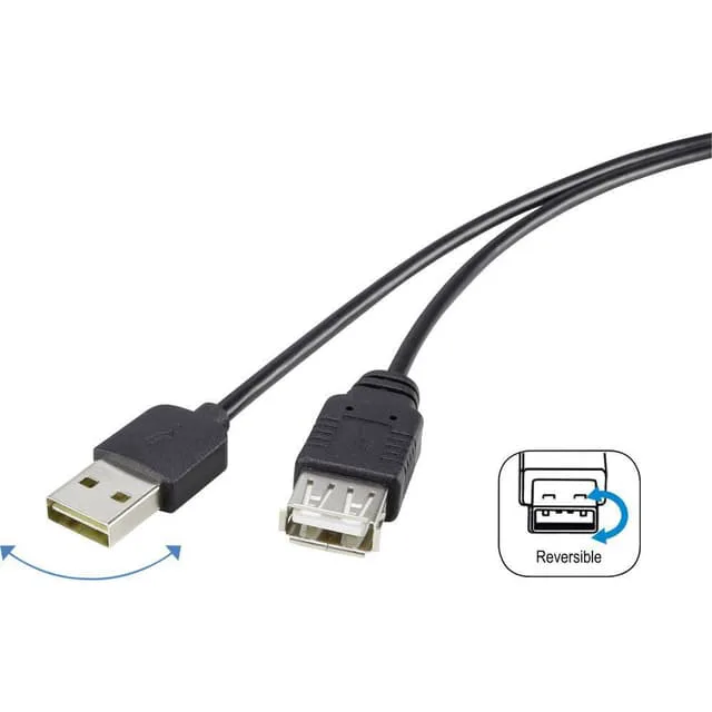 Renkforce RF-4096113 USB 2.0 Förlängningskabel