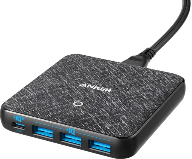 Anker PowerPort Atom III Slim 45W 4x USB-laddare