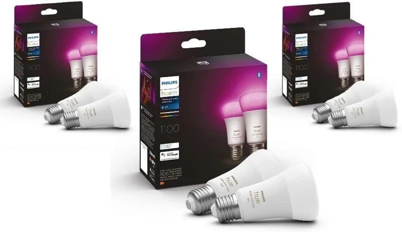 Philips Hue White and Color Ambience 9W / A60 / E27 / 6-pack