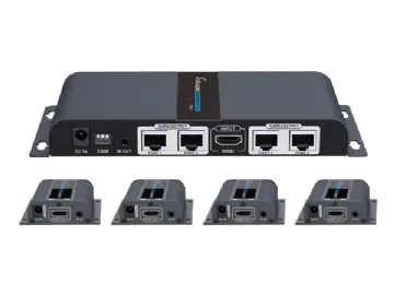 DELTACOIMP HDMI-sändare över Ethernet-kabel