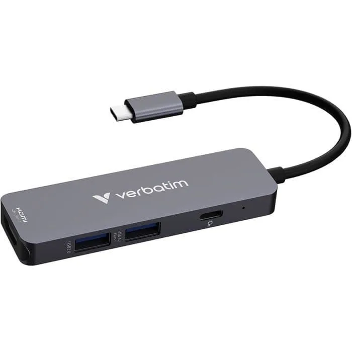 VERBATIM HUB USB-C MULTIPORT 4PORT