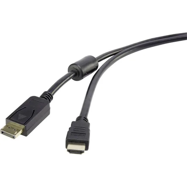 Renkforce DisplayPort / HDMI Anslutningskabel 0.50 m