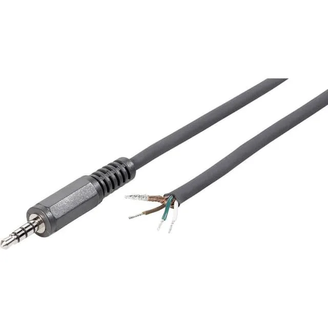 TRU COMPONENTS 1578956 Hörlursuttag 3.5mm Kontakt hane