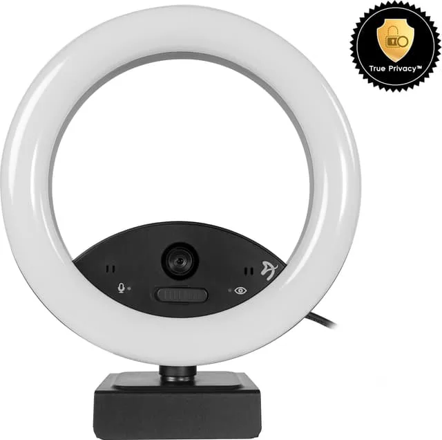 Arozzi Occhio True Privacy Ring Light Webcam