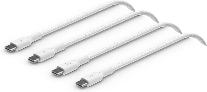Belkin BOOST CHARGE USB-C to USB-C 2.0 Braided Silicon, 1m, White