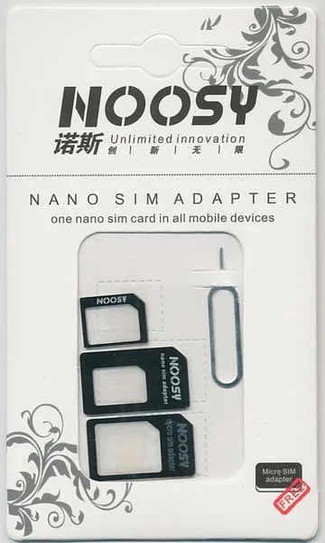 Simkortsadapter Nano/Micro/Standard SIM-adapter