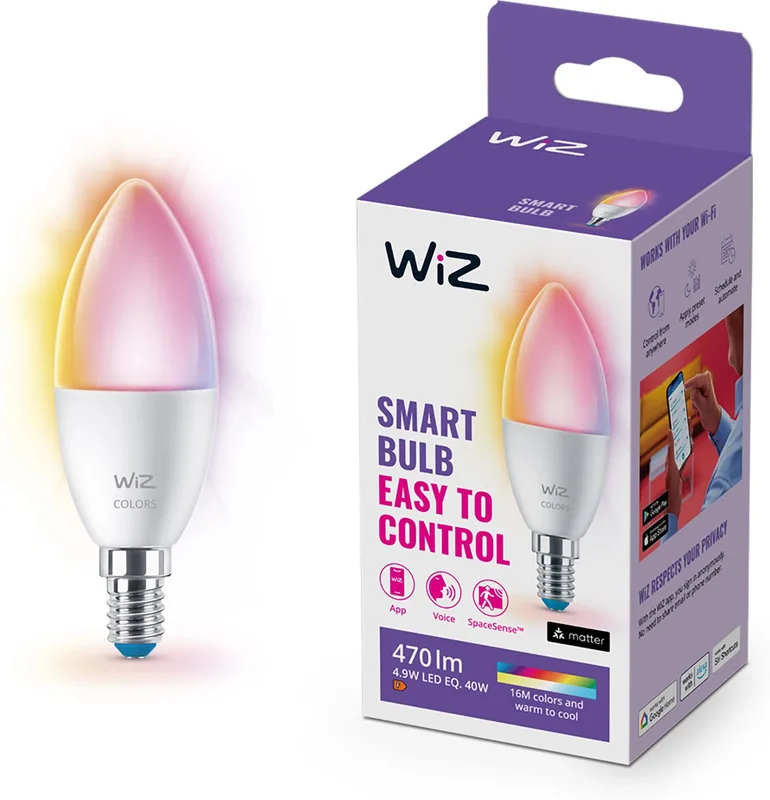 WiZ Wi-Fi RGB 40W E14