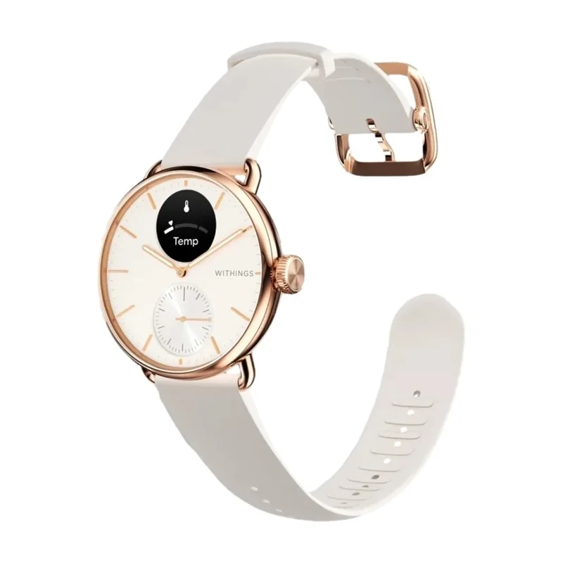 Withings Scanwatch 2 38 mm, rosa guld/sand