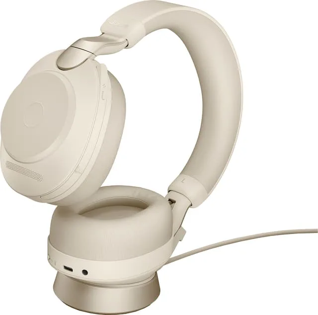 Jabra Evolve2 85 L380a MS Stereo headset med laddningsställ