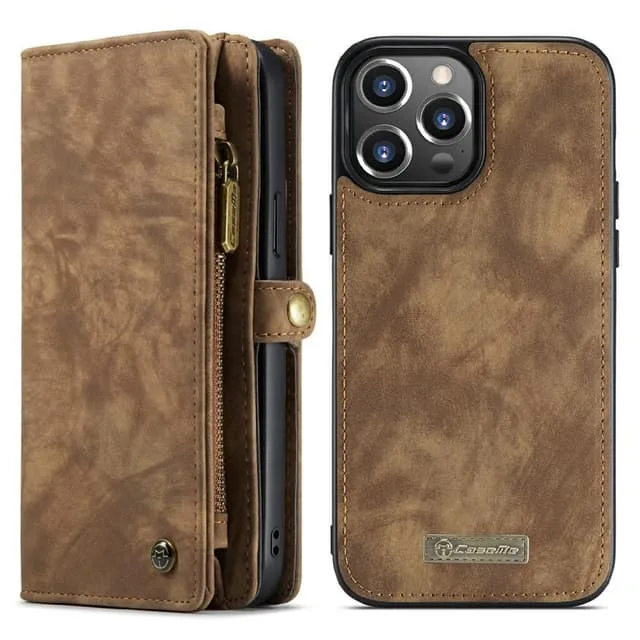 CaseMe iPhone 13 Pro Retro plånboksfodral