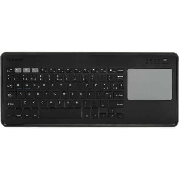 INF Tangentbord Silver Electronics Touchpad Svart