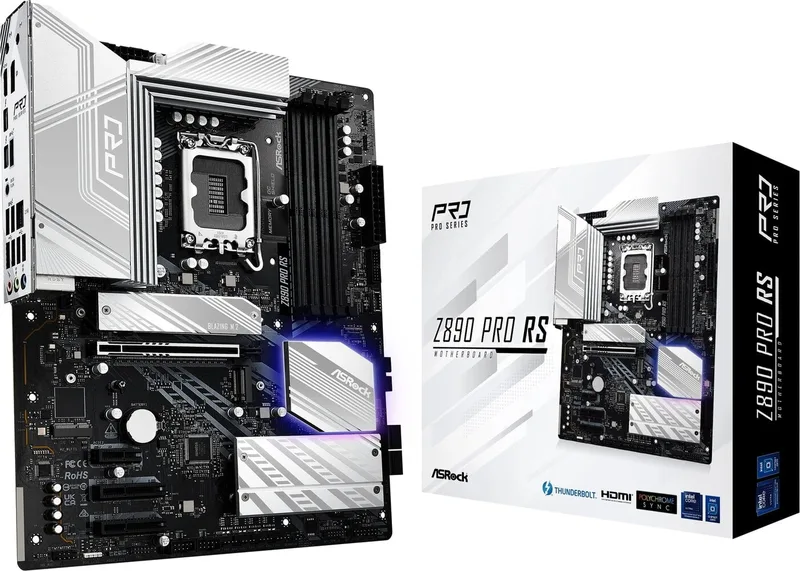ASRock Z890 Pro RS WiFi White Intel DDR5 S1851