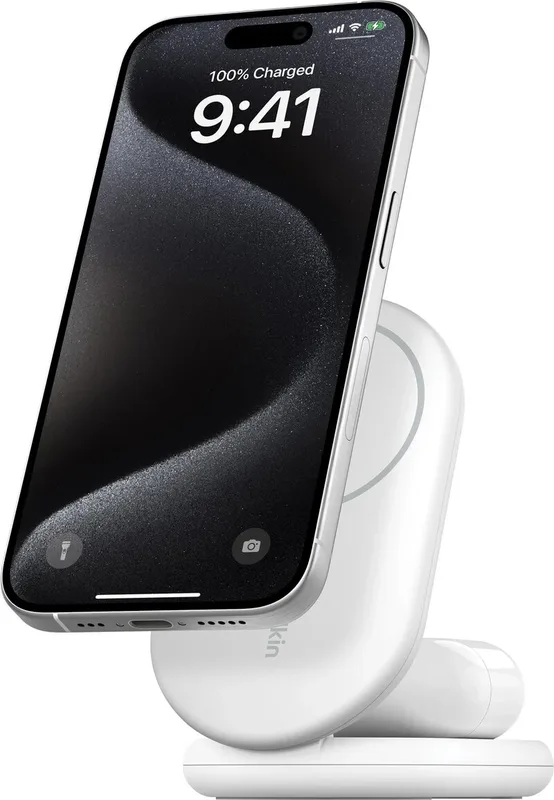 Belkin 2-in-1 Magnetic Foldable Wireless Charger with Qi2 15W