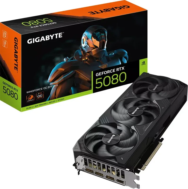 Gigabyte GeForce RTX 5080 WINDFORCE OC SFF 16G Grafikkort