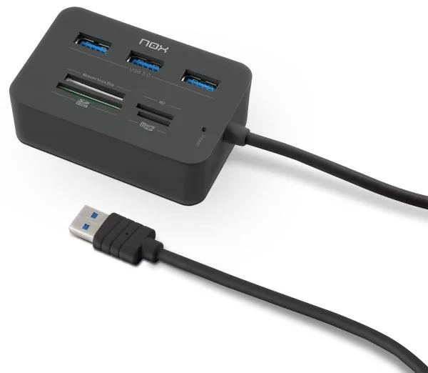 Nox Lite - Kortläsare - 2 i 1 - USB 3.0/USB-C