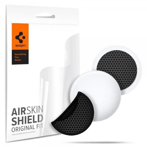 Spigen Apple AirTag AirSkin Shield HD 4-pack Carbon Black