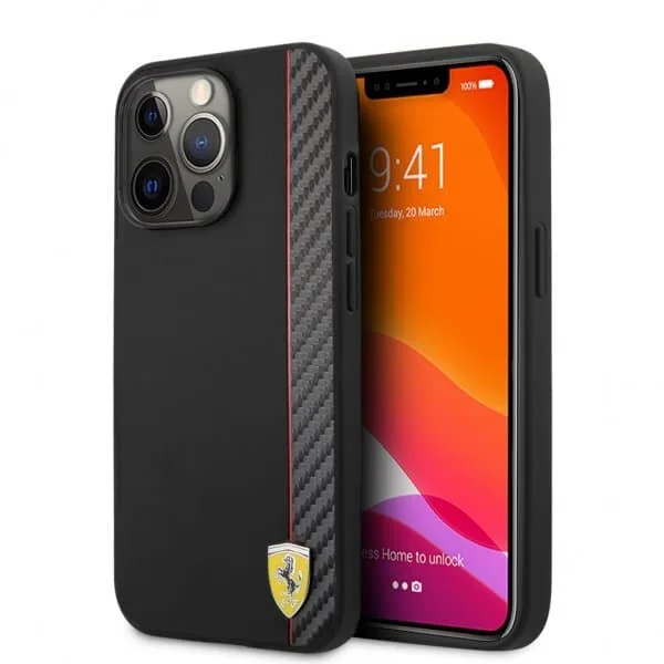 Ferrari iPhone 13 Pro Skal Carbon Effect