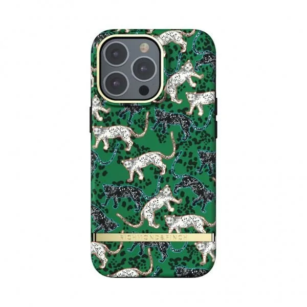 Richmond & Finch iPhone 13 Pro Skal Green Leopard