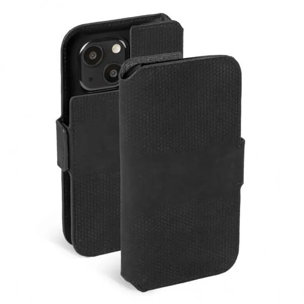 Krusell iPhone 13 Fodral Leather PhoneWallet Svart