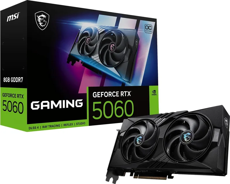 MSI Nvidia GeForce RTX 5060 8G GAMING OC grafikkort