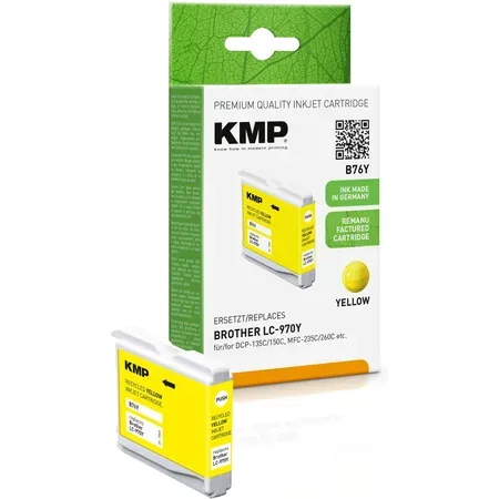 KMP patron för Brother LC-970Y 300 S. gul
