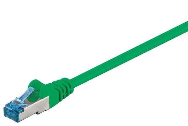 Patchkabel CAT 6A, S/FTP (PiMF), Grön, 1,5 m