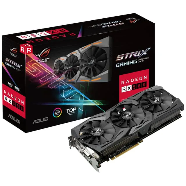 Asus ROG Strix RX 580 Top grafikkort