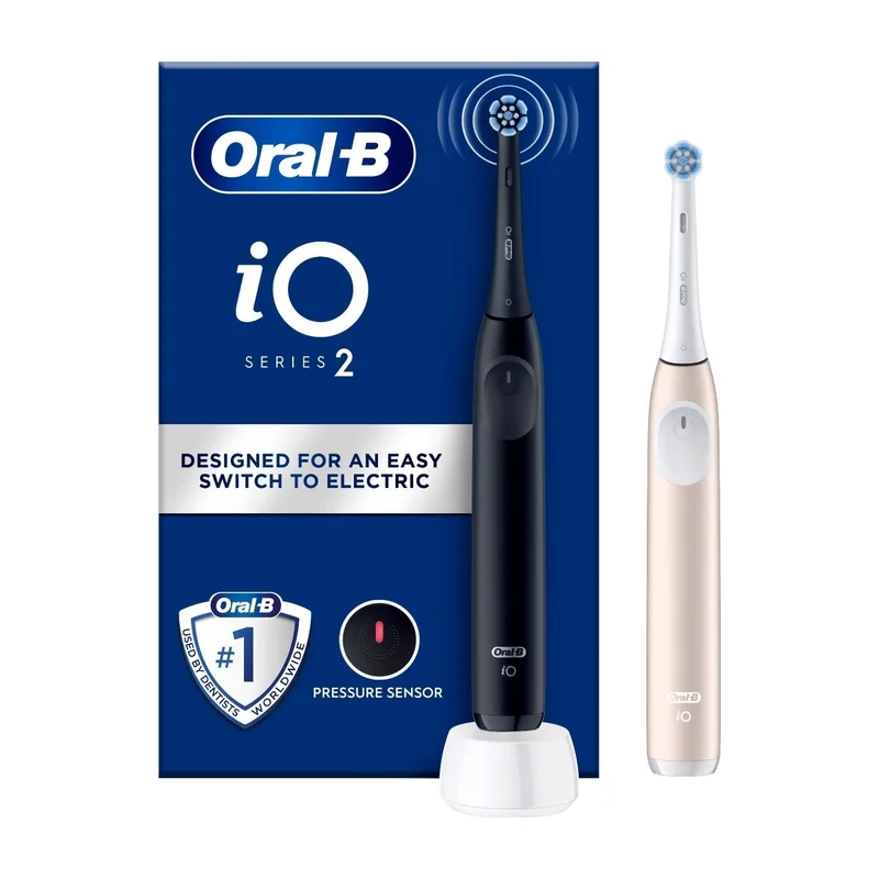 Oral-B iO2 Duo eltandborste 612470 (Night Black + Calm Pink)