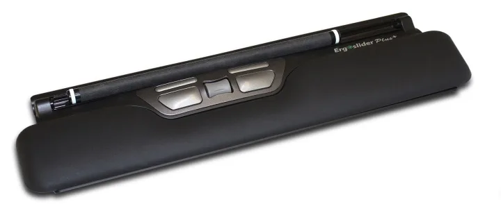 Ergoslider Plus+, inbyggd mus 5 knappar+scroll, 800 DPI, USB, Svart