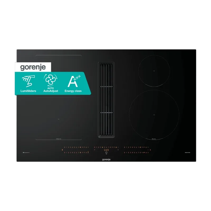 Gorenje GEH8433BSCWF induktionshäll med köksfläkt