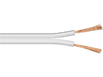 Goobay Högtalarkabel vit CCA 50 m rulle, tvärsnitt 2 x 1,5 mm²