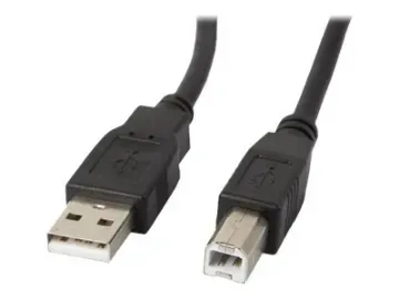 Lanberg - USB-kabel - USB (hane) till USB typ B (hane) - USB 2.0 - 3 m - svart
