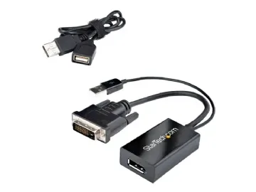 StarTech.com DVI till DisplayPort-adapter med USB-ström