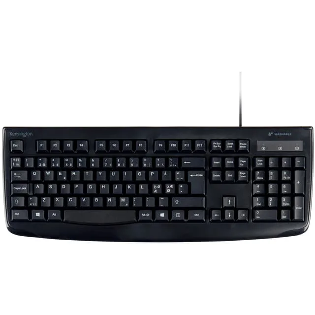 Kensington Pro Fit tvättbart USB-tangentbord