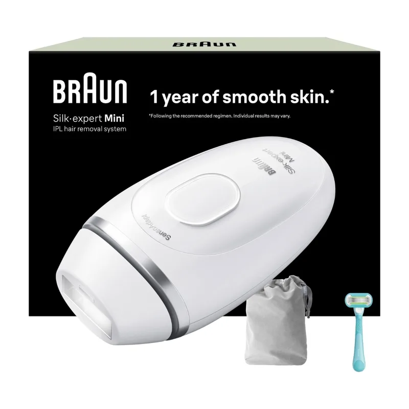 Braun IPL Silk·expert Mini hårborttagare med ljus PL1114 (vit/silver)