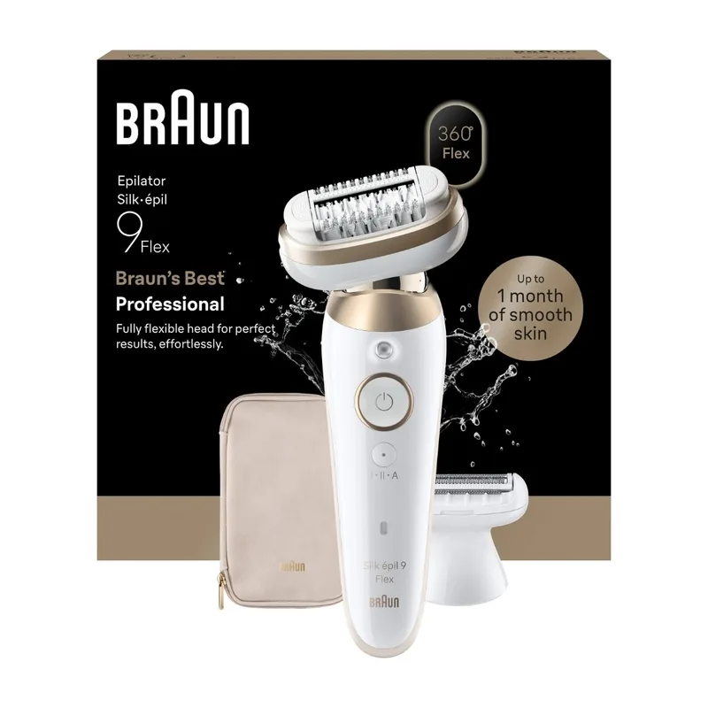 Braun Silk·épil 9 Flex epilator SES9-030 3D (guld/vit)