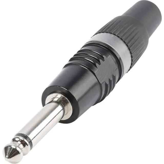 Hicon HI-J63MP-B Hörlursuttag 6.35 mm Kontakt hane rak