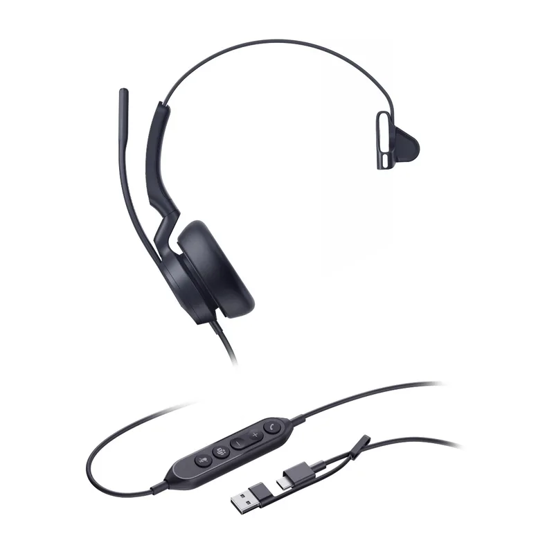 Yealink UH46 Mono Teams kabelanslutet headset, USB-C/A