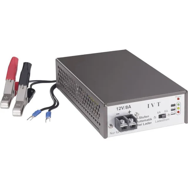 IVT Blybatteriladdare 3STEP 12V/4A/8A 12 V Bly-syra