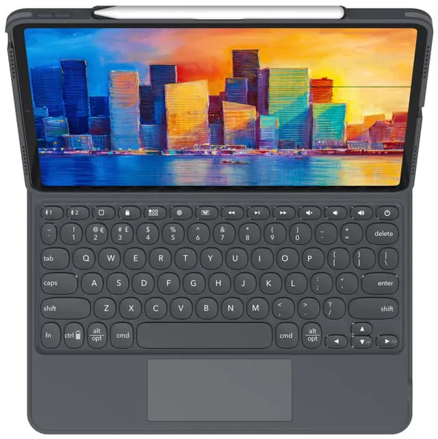 Zagg Pro Keys tangentbordsfodral med trackpad för iPad Pro 12.9" (kol)