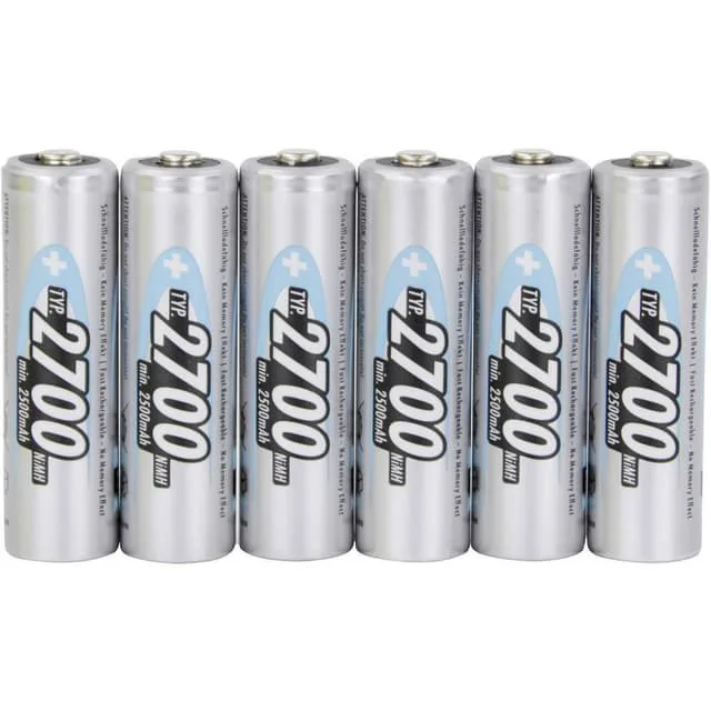 Ansmann 4+2 HR06 Laddbart batteri AA (R6) NiMH 2700 mAh