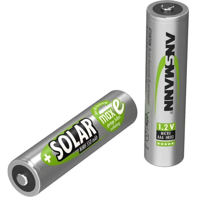 ANSMANN Solar batteri - 2 x AAA