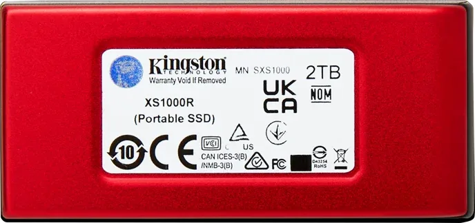 Kingston XS1000 portable SSD 1TB 1050MB/s Röd