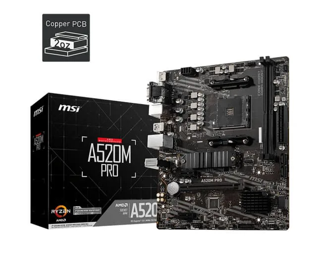 MSI A520M-A PRO Sockel AM4