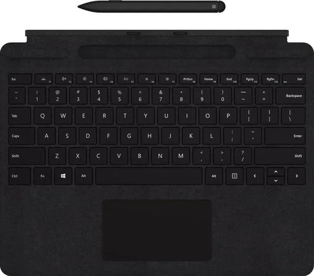 Microsoft Surface Pro X tangentbord med Surface Slim Pen