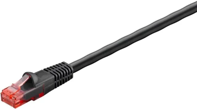 Goobay CAT6 - UTP - 50M - AWG 24 - RJ-45 - Udendørs - Sort