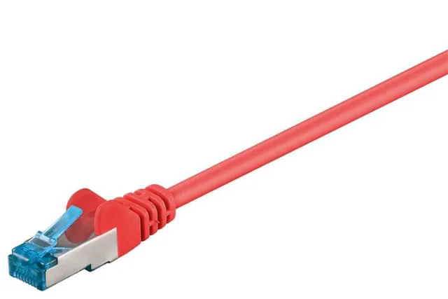 Patchkabel CAT 6A, S/FTP (PiMF), Röd, 3 m