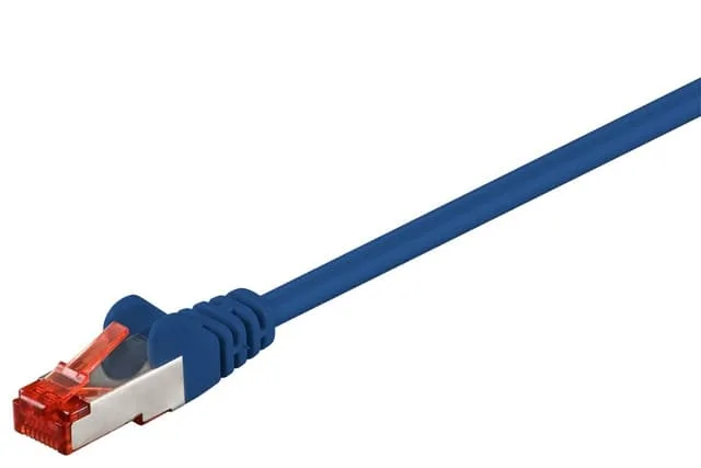 Patchkabel CAT 6, S/FTP (PiMF), blå, 1 m