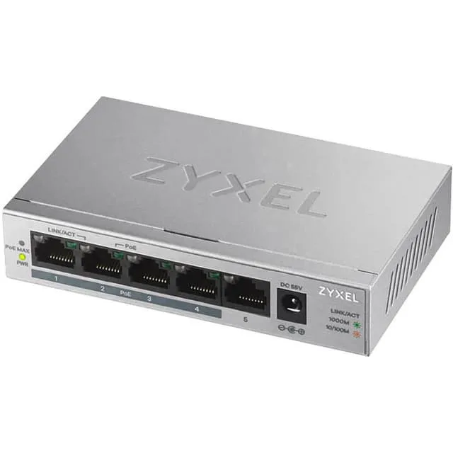 ZyXEL GS1005HP Switch 5-port Gigabit PoE