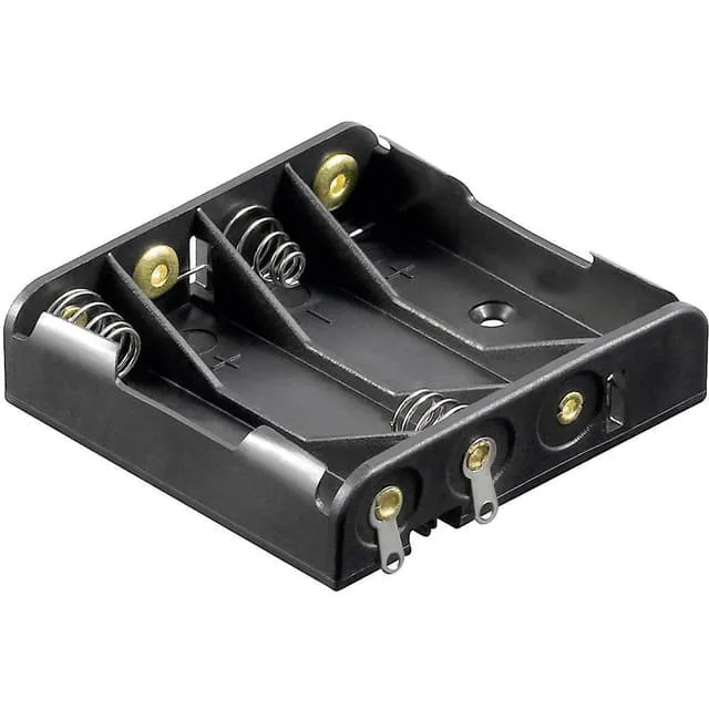 Goobay 12468 Batterihållare 4x AAA (R03) Lödanslutning